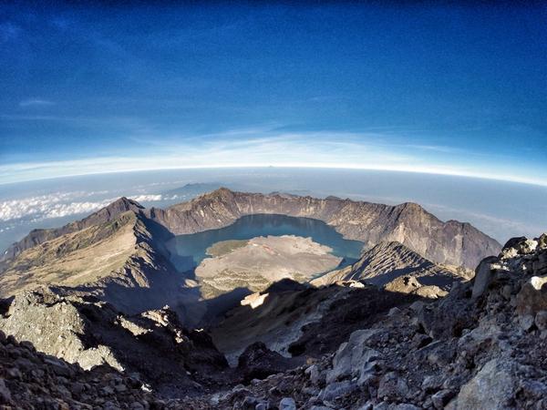 View from the summit of our first Volcano! The trial continues.. #adventure #mpadventureacad