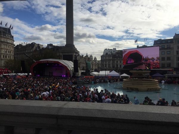NFL Fan Rally in full swing! #NFLUK #RISEUP
