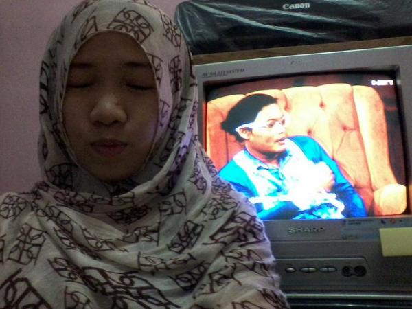 almawahdie's tweet photo. Dah mirip ikan tidur blom, min? LOL @Ini_Talkshow #IniTalkshowNETgemes http://t.co/xGmUvuzAGB