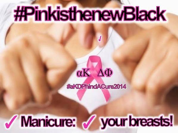 aKDPhi's tweet photo. #CheckYourself for #BreastCancer TODAY &amp; show us your ✓'d #maniCURE! #aKDPhindACure2014 #PinkistheNewBlack @avonwalks http://t.co/H0CfsljWS3