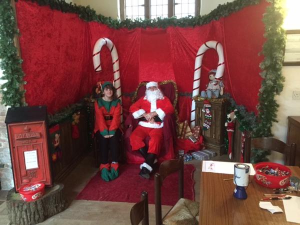 BartonKate's tweet image. Santa is here! @mapledurham #christmas #craftfair today and tomorrow 10 to 5