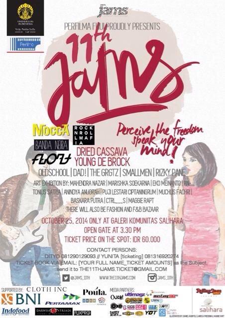Yuk ngapung di <a href="/salihara/">Salihara Arts Center</a> malam ini. Ada #floatspot @JAMS_11th bareng <a href="/moccaofficial/">MOCCA</a> <a href="/dibandaneira/">Banda Neira</a> <a href="/R_N_R_M/">Roberto Rivas</a>. HTM 60rb.