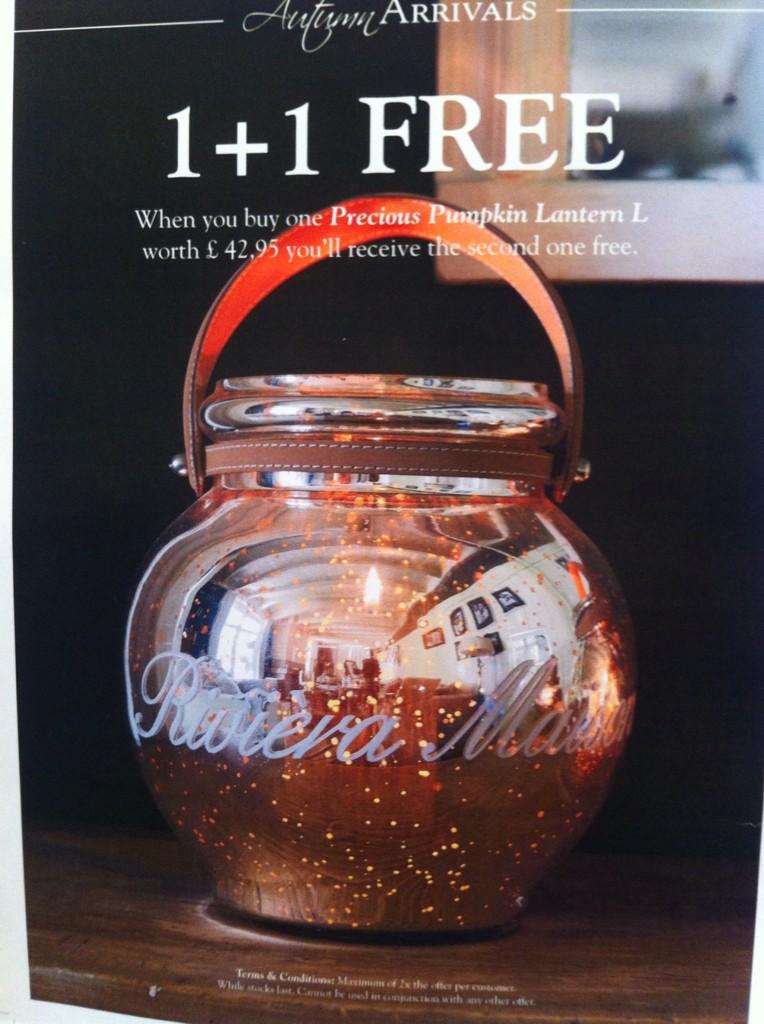 Frustrerend Luipaard overschot Riviera Maison on Twitter: "Precious Pumpkin Lantern L buy one get one  free- only £42.95!! http://t.co/8CTsDdziSk" / Twitter