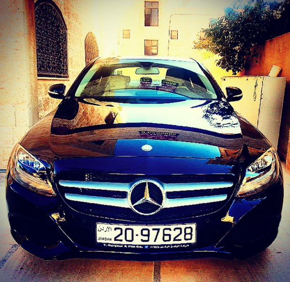 MercedesBenzME's tweet photo. @HaniKahwaji is roaming the streets of #Amman on a #MBFanDrive aboard the all-new #CClassME. http://t.co/RBrRPdpgu2