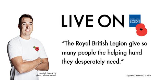 Your support lets us offer compensation advice to veterans like Sam. #LiveOn bit.ly/1tQwnD8 #PoppyAppeal