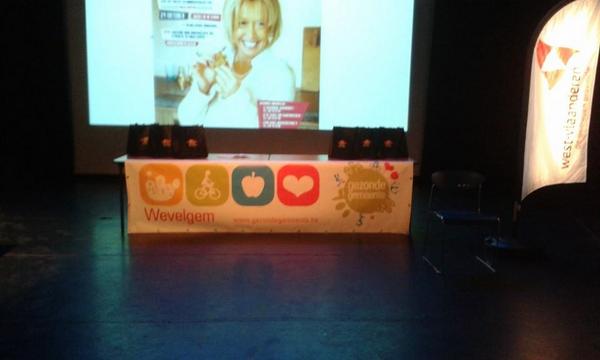 Jan Seynhaeve en Sonja Kimpen geven startschot Let's Get Fit Moorsele'! Geslaagde avond! <a href="/GezondeGemeente/">Gezonde Gemeente</a>