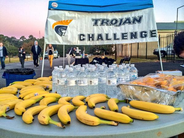 It's a beautiful morning for the Trojan 5K! Good luck to all the runners!