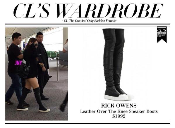 rick owens over the knee sneakers