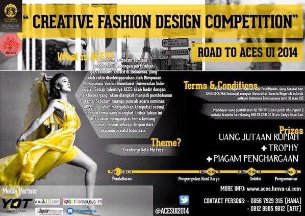 <a href="/BEMPOLIBAN/">BEM POLIBAN</a> Creative Fashion Design Competition!
Register yourself and join us! We dare you! October 15-31, 2014