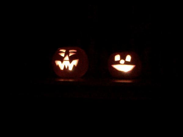 First attempt at #Pumpkin #Lanterns, quite effective! #Halloween