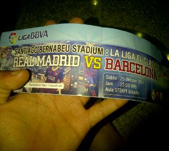 Nobar Real madrid vs Barcelona