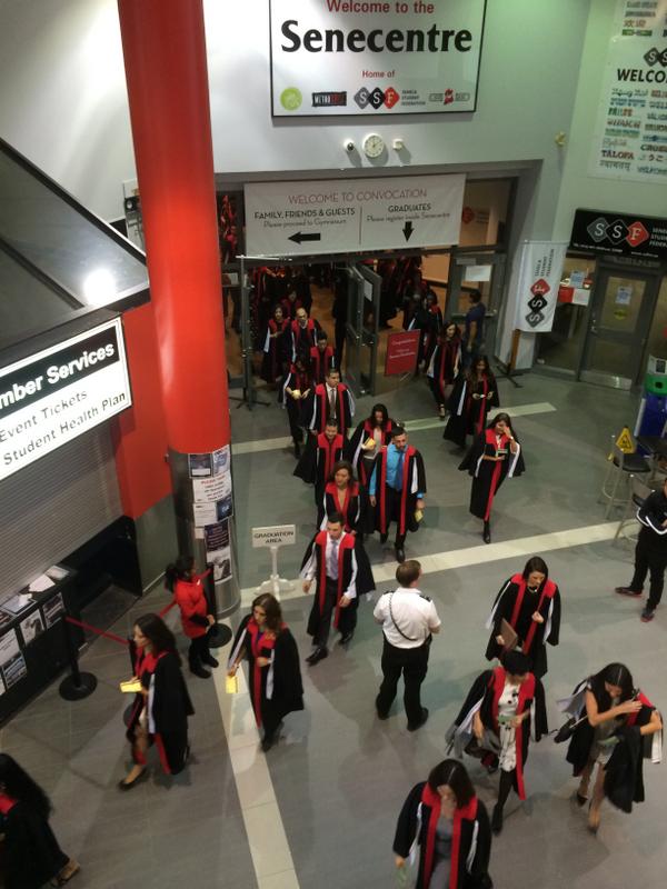 SenecaPoly's tweet photo. The walk to the ceremony begins. #SenecaGrad2014 http://t.co/9rPt8nnW4R