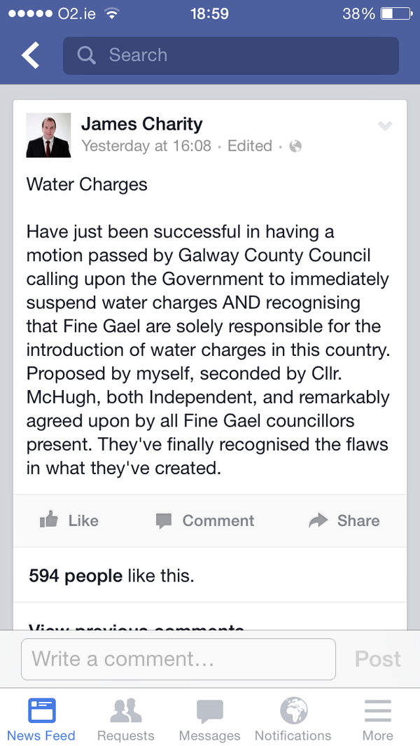 Just seen this on FB. Take a look.
#GalwayCountyCouncil #Change it is a happening.
Keep up the pressure.
#Right2Water