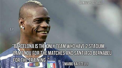 Mario Balotelli on Real Madrid..