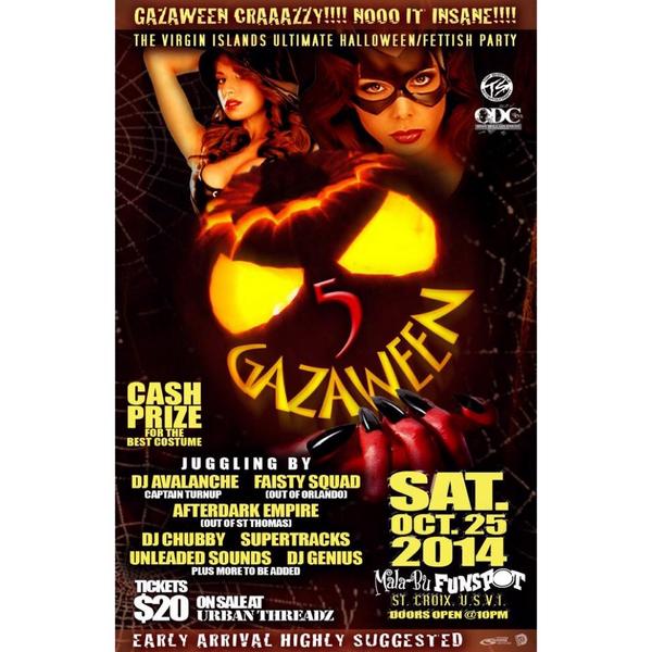 DeRealWayEnt's tweet photo. #Gazaween... It All Goes Down In A Major Way Tonight..  All Roads Lead To The Malibu Fun Spot... http://t.co/KcrSPWvejO