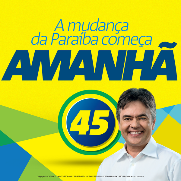 militancia45pb's tweet photo. A Paraíba começará a mudar amanhã! Venha fazer parte dessa mudança conosco! #Voto45 #EuVouComCassio #MudaParaiba http://t.co/6TsMf0U64n