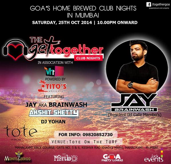 vh1india's tweet photo. #Mumbai! Experience the fun of a Goan club night with Jay aka Brainwash, tonight at Tote On The Turf! http://t.co/es9QMm3r5l