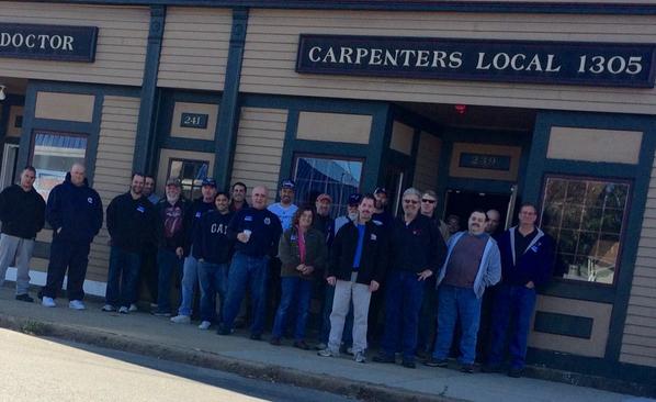 Mass_BTU's tweet photo. #Labor2014 volunteers knocking doors 4 @marthacoakley in #FallRiver @carpenters1305 @bluemassgroup#mapoli#magov14 http://t.co/DGv2s7i5ID