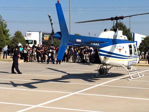 fortworthpd's tweet image. FWPD Air One on display at #OperationSafeDriver