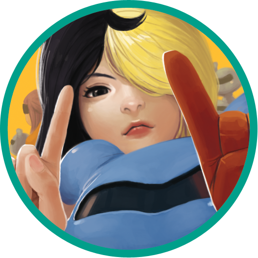 stellarNull's tweet photo. and we actually still have something nice to post, Pluie & Goey pin design by @regianart hohoho #StellarArms #gamedev http://t.co/pMaVdJpB0n