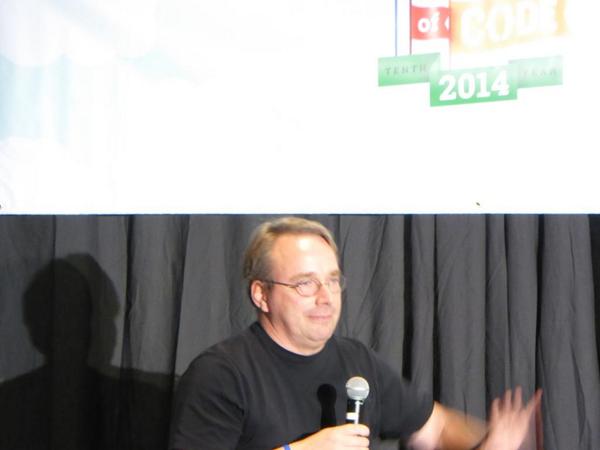 shadowcat_mdk's tweet image. Also nice to see the special guests who were Linus Torvalds and Dirk #gsoc2014 #gsocreunion