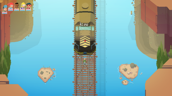 Fourattic's tweet photo. "If a train comes there's nowhere else to go" (Stand By Me) #screenshotsaturday #gamedev #indiedev #pixelart #wip http://t.co/0iqZ2uEZRM
