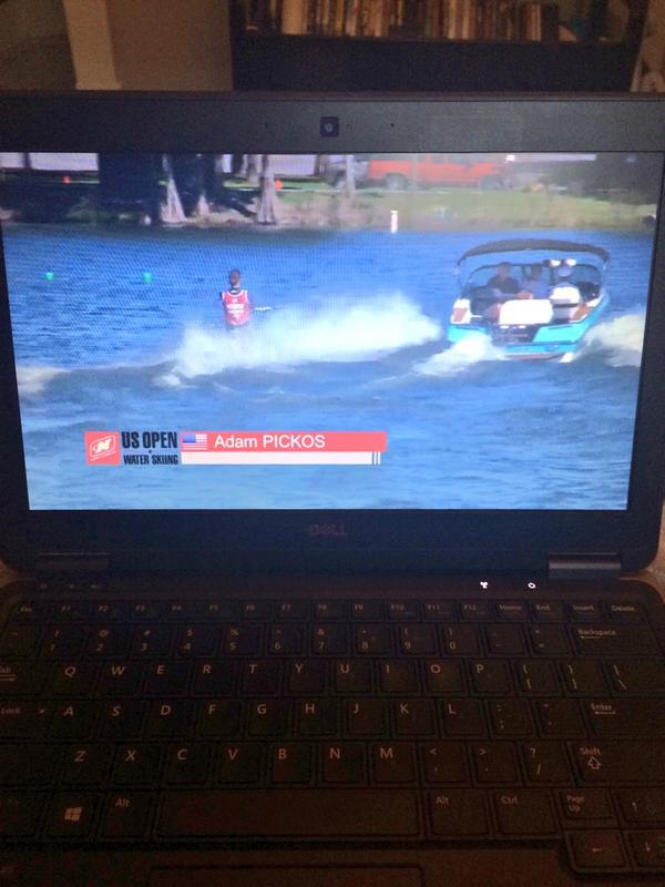 caitmcginty's tweet photo. Absolutely killing it!! @NautiqueBoats #usopenski #nautique Cheers from Indiana!! @Adampickos http://t.co/gBFq4GZeEr
