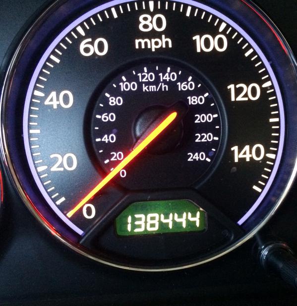 LOSTMM's tweet photo. My odometer has some #LOST Number on it! #LOSTMM y'all! http://t.co/KH4eRqZ3dr