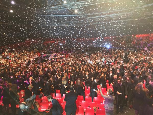 LucAnnovazzi's tweet photo. Félicitations aux diplômés 2014 de #MymontpellierBS #justgraduate. Mention spéciale pour les #FeelMyWeb #merci http://t.co/W39MzjDOgP