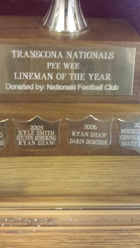 dakotakochie's tweet photo. @DarinDemchuk lineman of the year #hogsfam http://t.co/E2iwJItHWB