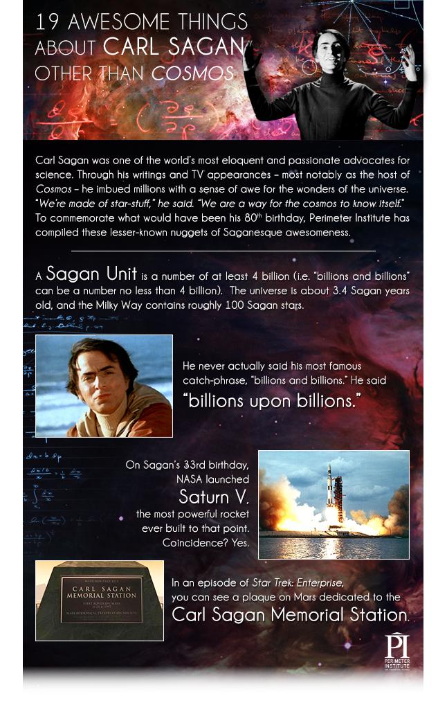 Happy 80th birthday, Carl Sagan! We are all indebted to you. 