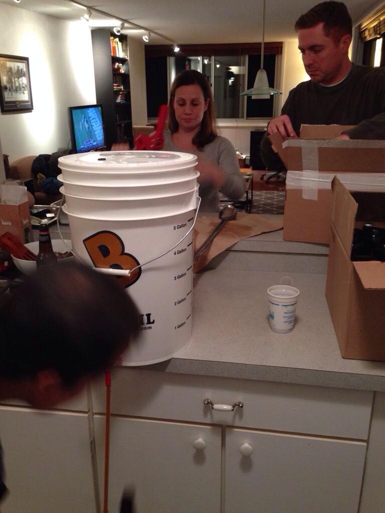 PalBrewing's tweet photo. Bottling the Pal Weizenbock, guest appearance from @Rich_Campbell! http://t.co/RRISz7WERd