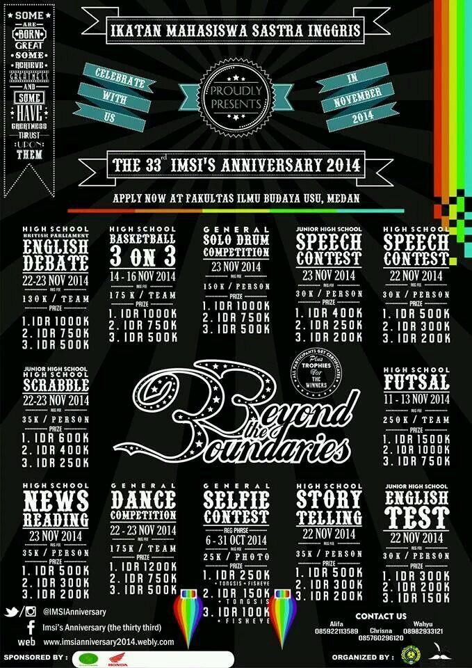 We proudly presents IMSI Anniversary 2014. For more info contact us facebook.com/imsi.anniversa… <a href="/SMAN7BINJAI/">SMA NEGERI 7 BINJAI</a>