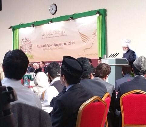 Muslim_ForPeace's tweet photo. The guests attending national Peace Symposium in the
company of #KhalifaOfIslam at #BaitulFutuhMosque #London . http://t.co/bQx35MUlQz
