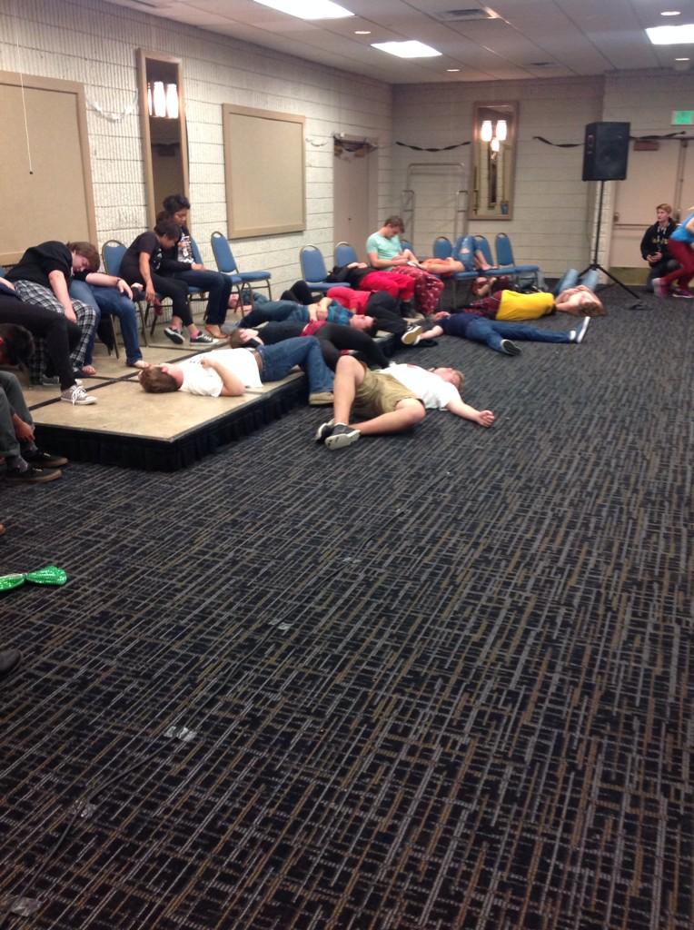 IACURH2014's tweet photo. The hypnotist is working his magic. #IACURH2014 @IACURH http://t.co/Mn4LKQMnUb