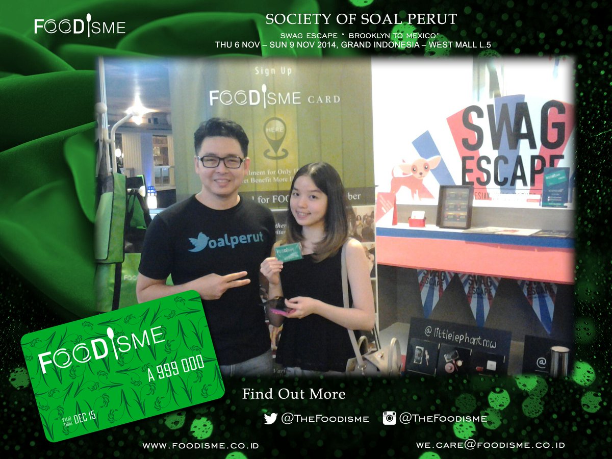 paulinesudjono's tweet photo. Let's take #selfoodisme at #SWAGESCAPE @GrandIndo by @TheFoodisme, awesome! #selfie http://t.co/tC7GCPC3Qp http://t.co/Wr9r0xNj6F