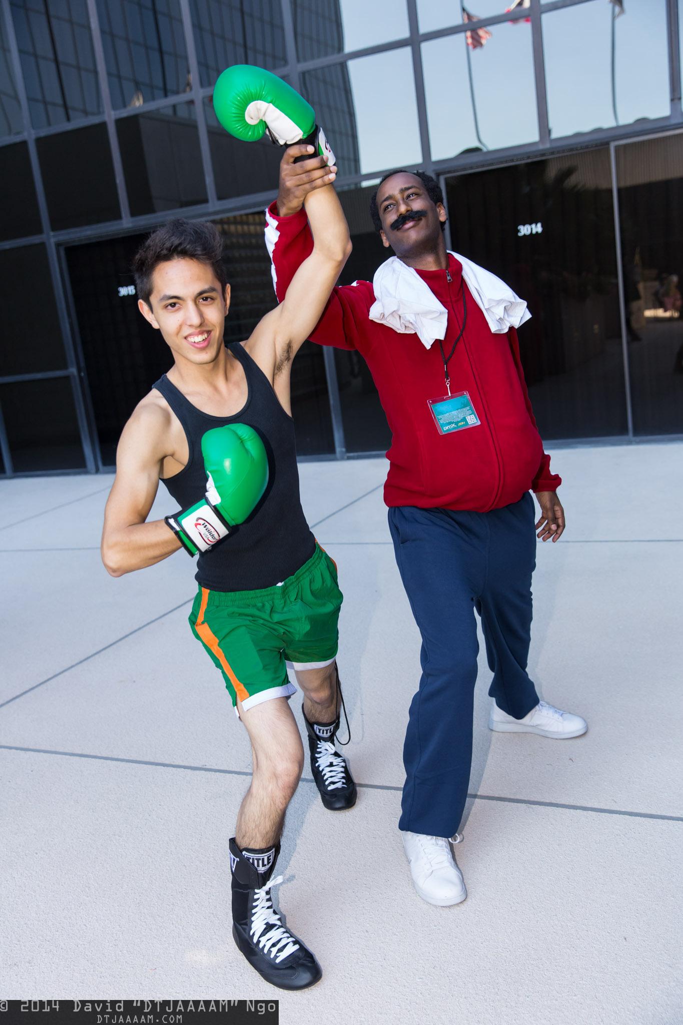 DTJAAAAM on X: "Training with Doc Louis will make Little Mac a champion. # cosplay #pmx #pmx2014 #pacificmediaexpo http://t.co/mXHruXARNU" / X