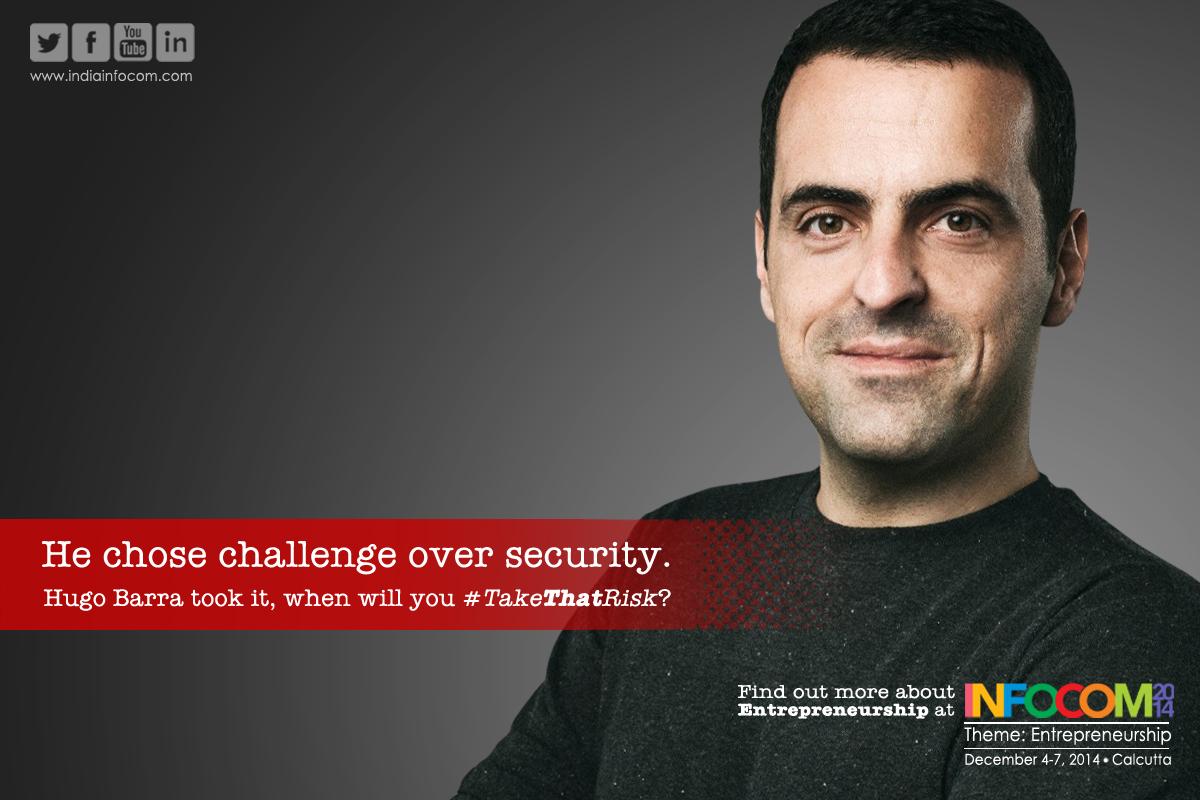 infocomconnect's tweet photo. He decided to take on the industry leaders without any hesitation. #TakeThatRisk. Be at #Infocom2014, Dec 4 - 7. http://t.co/TzL05nEWfv