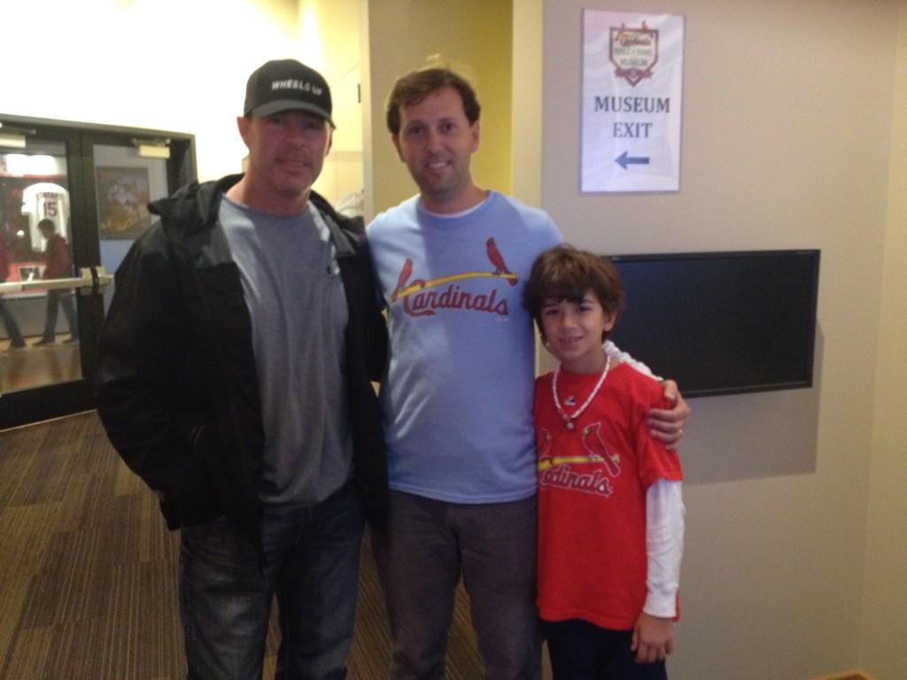 JonathanK's tweet image. @JimEdmonds Looks like an amazing day for you. Thanks for taking a few moments with my son before NLCS game 2!