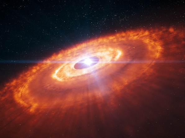 washingtonpost's tweet photo. Planetary birth revealed in best image yet from world's most powerful telescope http://t.co/rA8gd6QjN1 http://t.co/Mjbh5b3Nql