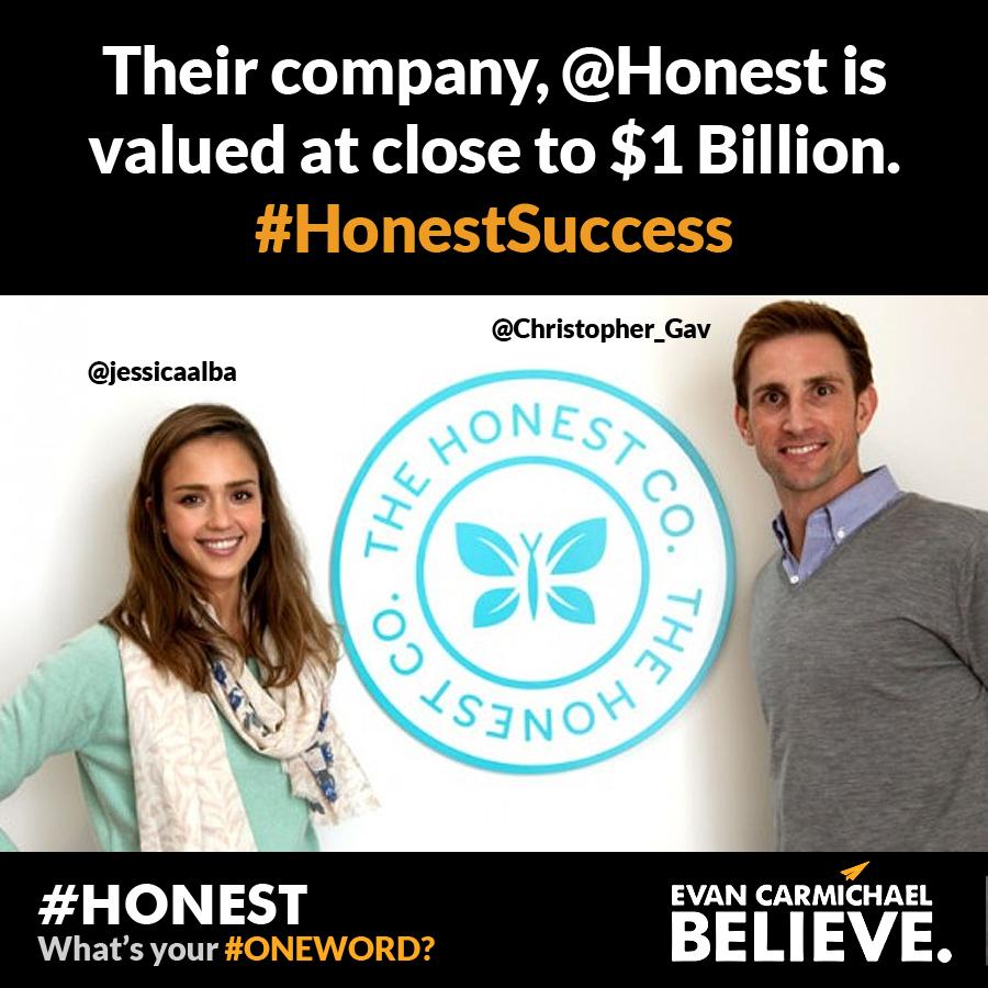 EvanCarmichael's tweet photo. Their company, @Honest is valued at close to $1 Billion. #HonestSuccess http://t.co/Bhv5gPIcQ8