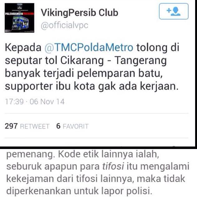 Ultra_Banditos's tweet photo. What do you think about this? Report to the police are not allowed in ultras codex @Ultras_Sector5 ?? http://t.co/gTe637S1Wt