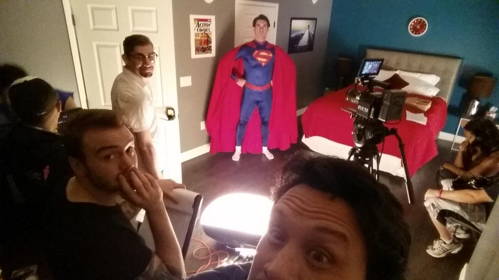 MichaelSuLV's tweet image. Day 4 on @SecretIDShow @nathancferrier is superman! @VegasDollface #webse rise fun #RedEpic