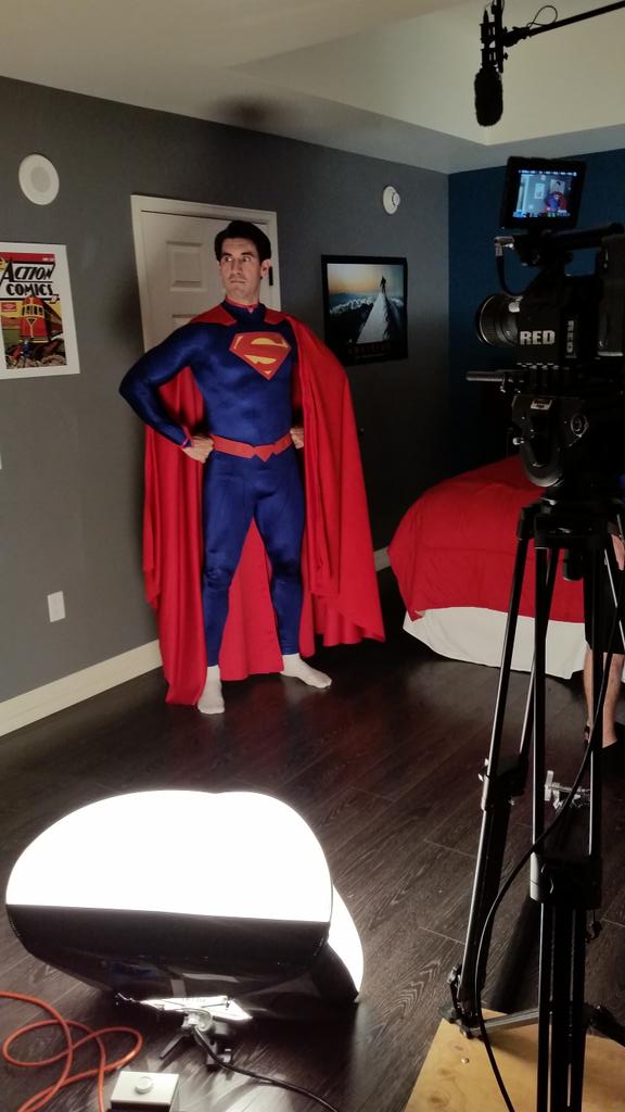 MichaelSuLV's tweet image. Day 4 on @SecretIDShow @nathancferrier is superman! @VegasDollface #webse rise fun #RedEpic
