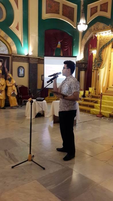 Membuka acara Telkom launcing program portal