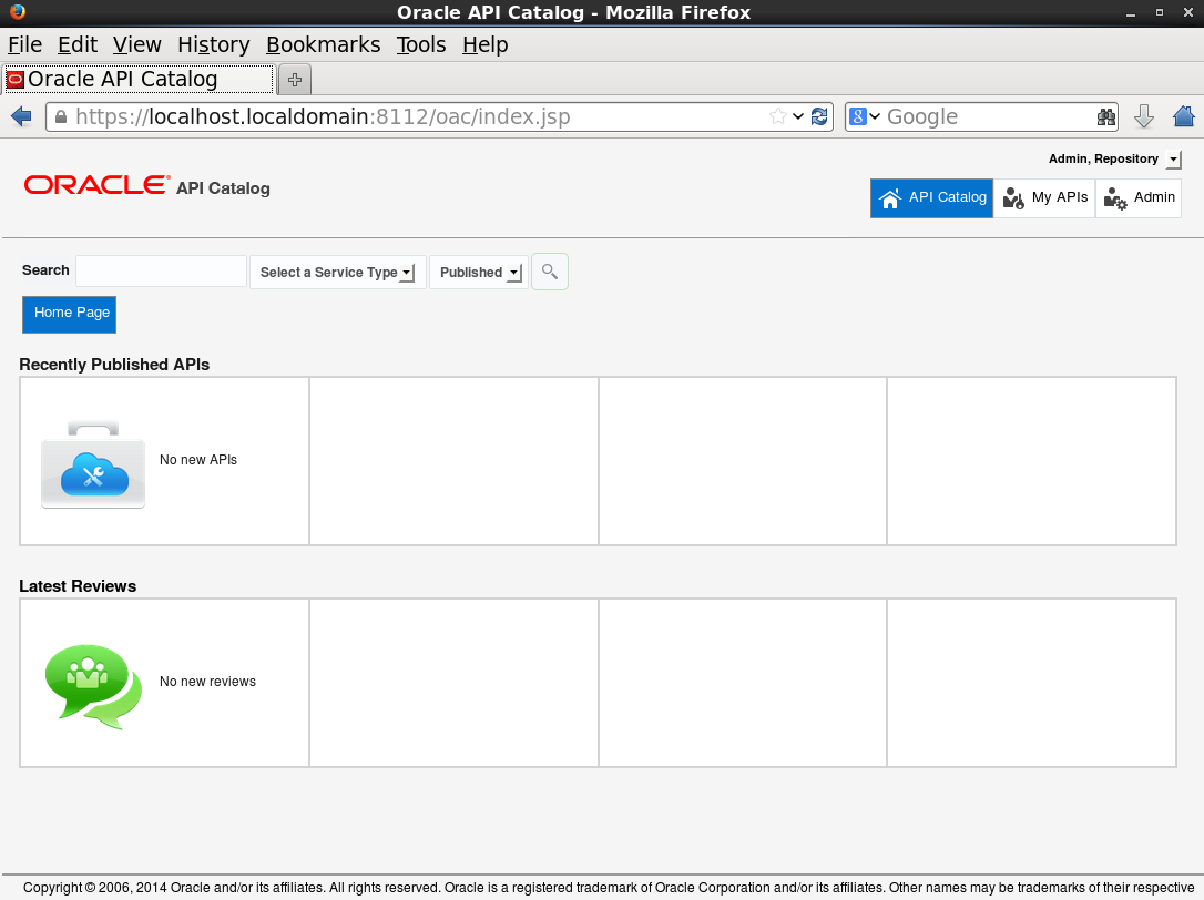 anevensen's tweet photo. Newly released #APIcatalog12c installed on SOA Suite 12c. Next: Harvesting services! @soacommunity #OER12c http://t.co/4AKE2zUmeq