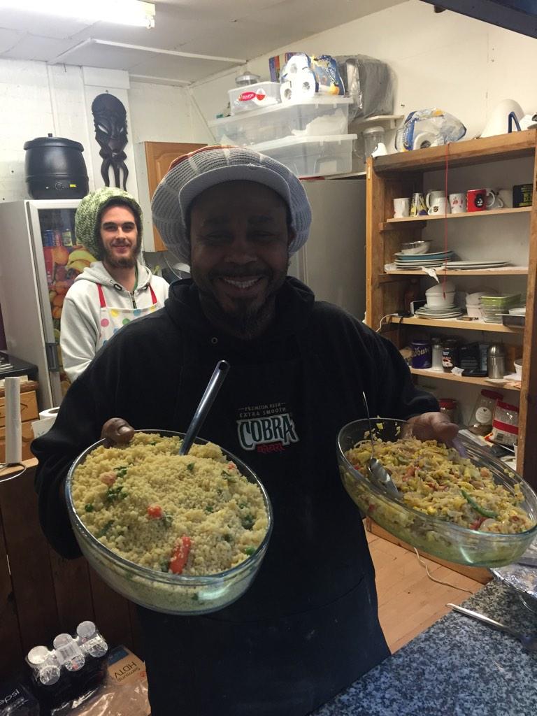 lonefishtooting's tweet photo. Cous Cous, Ackee &amp; Swordfish is on the menu here today and everyday! #tooting http://t.co/lHPSLEet6E