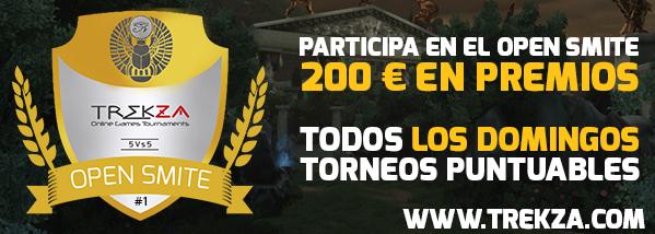 TrekzaES's tweet photo. #OpenSmite 200€ en premios os esperan y 7000 gemas en cada clasificatorio.
https://t.co/8RflblJW43 http://t.co/pZPbnpxFN2