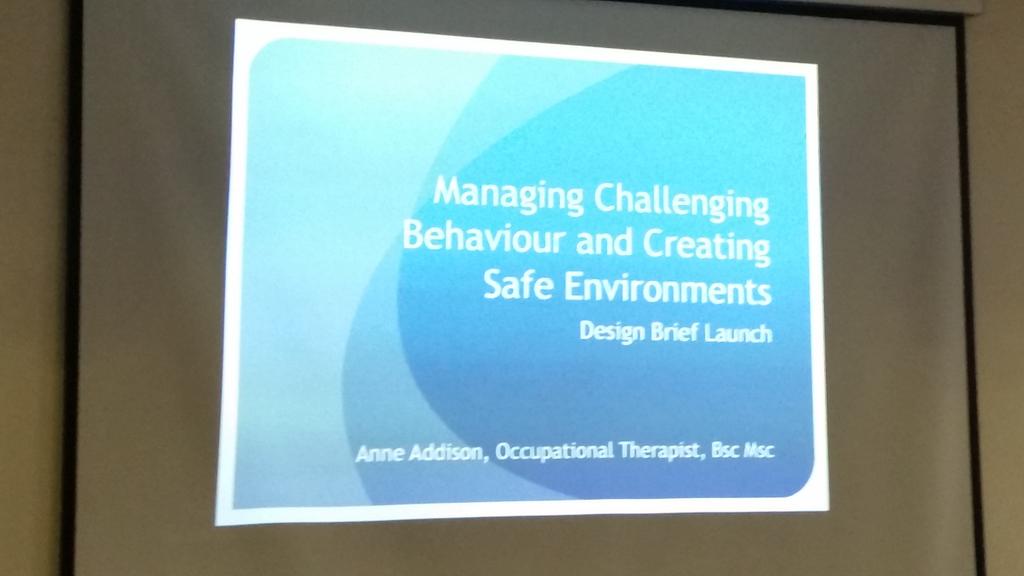 Helen_OTUK's tweet photo. Managing challenging behaviour and creating safe environments with Anne Addison. #COTSSH14 http://t.co/RDHVhAzIVV