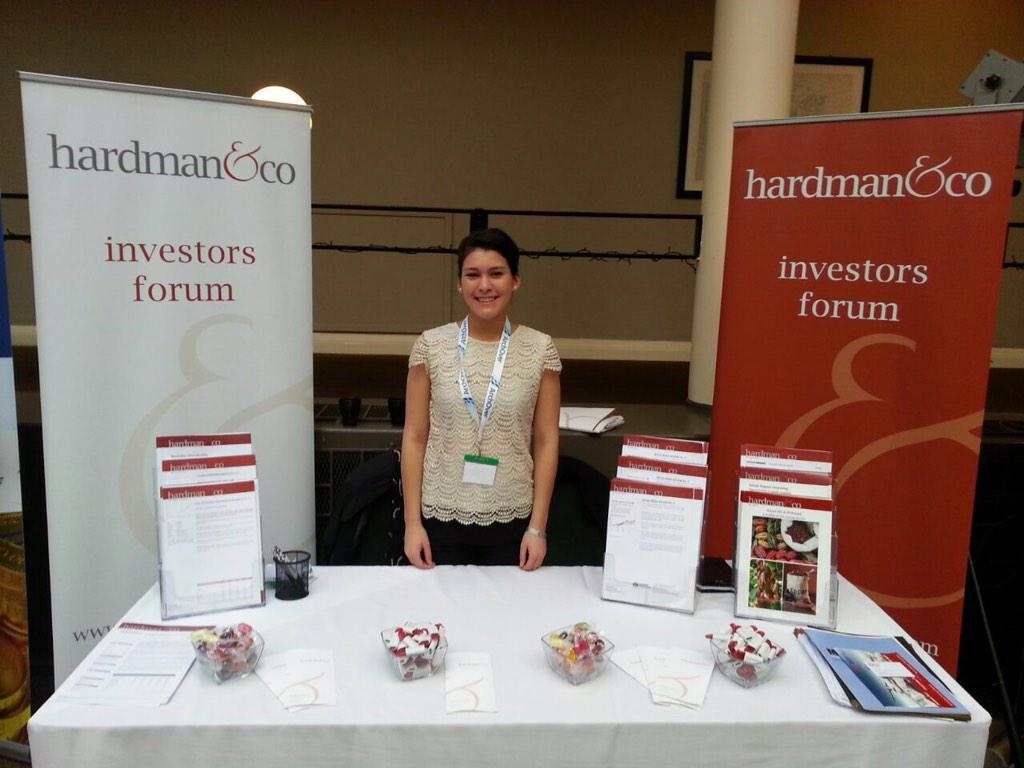 HardmanandCo's tweet photo. #mello2014 come visit our stand for latest equity research on companies, retail bonds, cocoa and much more http://t.co/KjqIjUWvod